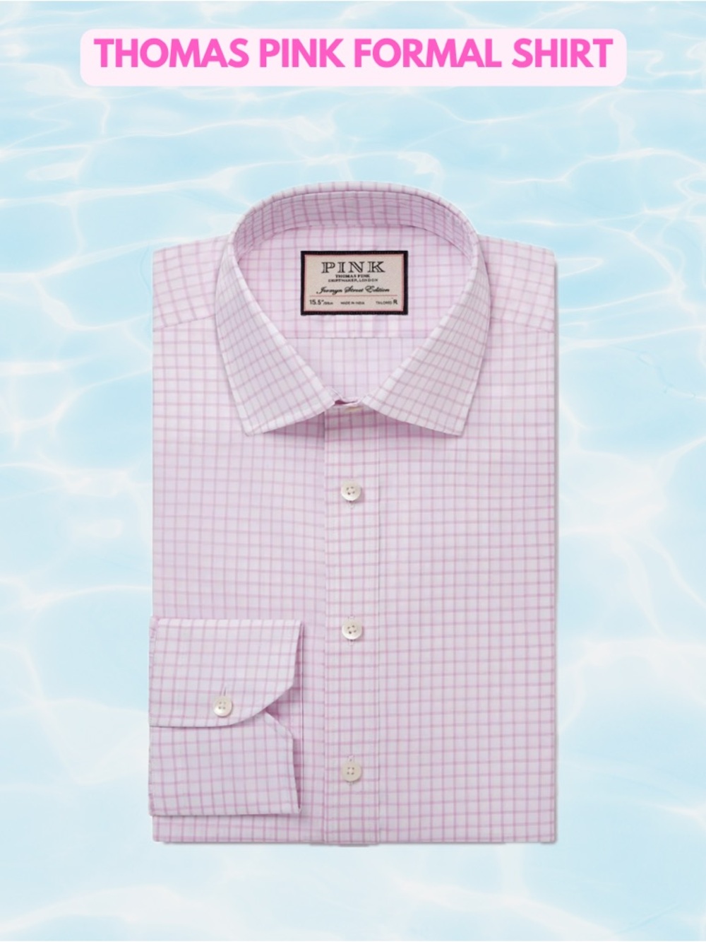 NWT Thomas Pink TALORED FIT FORMAL SHIRT